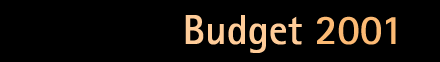 Budget 2001