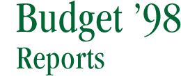 Budget '98 Reports