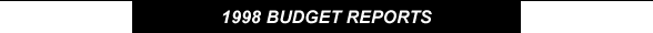 1998 Budget Reports