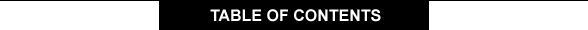 Table of Contents