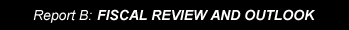 Report B: Fiscal Review and Outlook